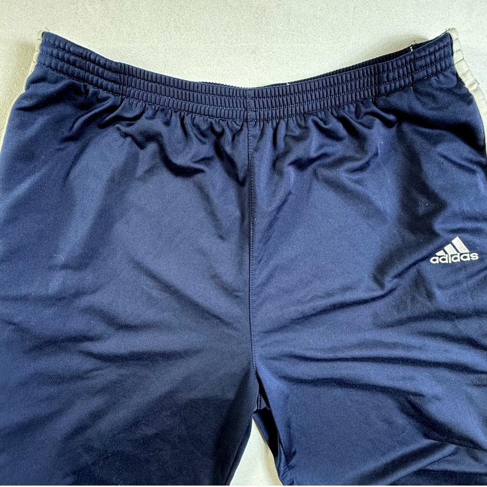 Adidas Track Pants Mens Large Snap Button Side Stripes 3